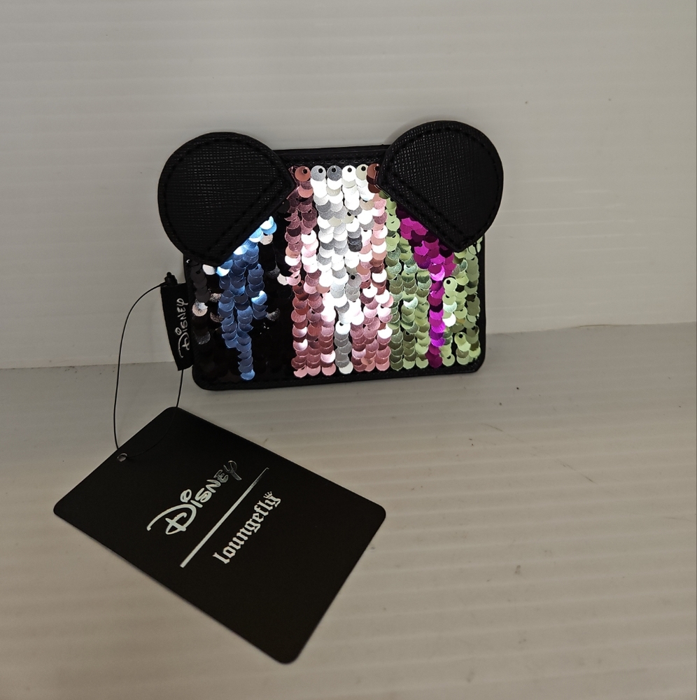 Disney Loungefly Sequin Card Holder NWT